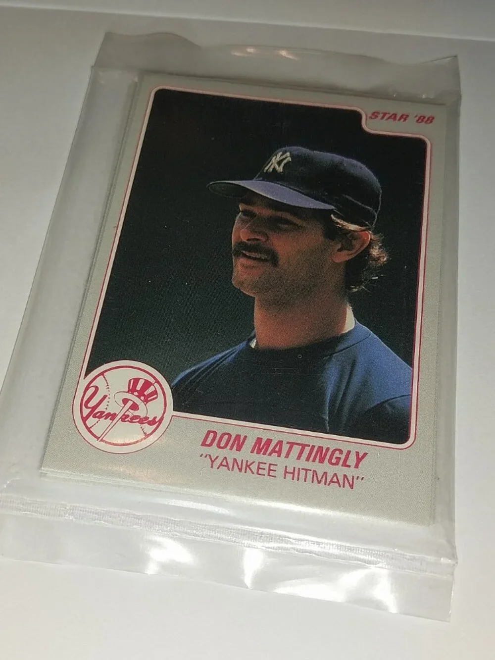 1988 Star Co Don Mattingly Yankee Hitman Factory Sealed 11 Card Set
